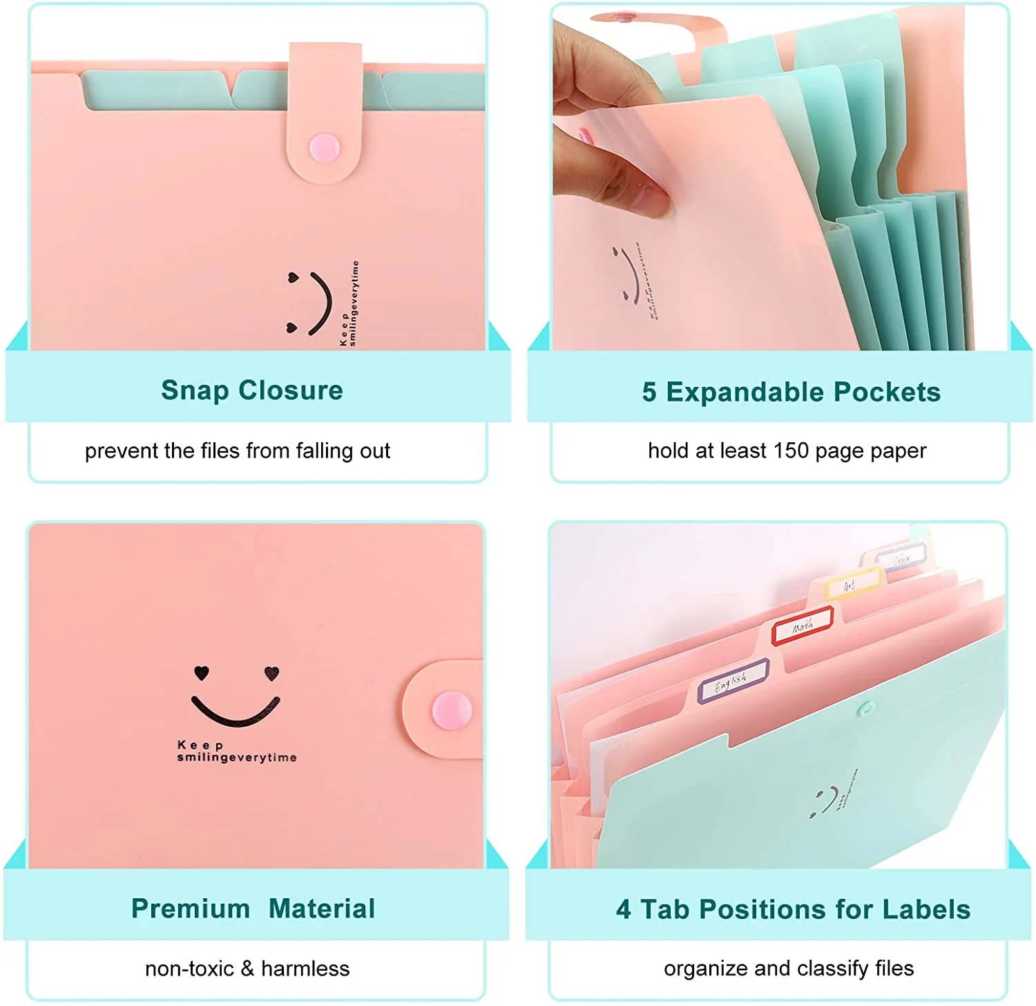 4-52 E008 8-Piece Expanding File Folder - Image 1