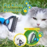 Dual-Sided Gentle Dematting Comb for Pets