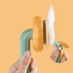 Pumpkin Pie Self-Cleaning Pet Grooming Brush